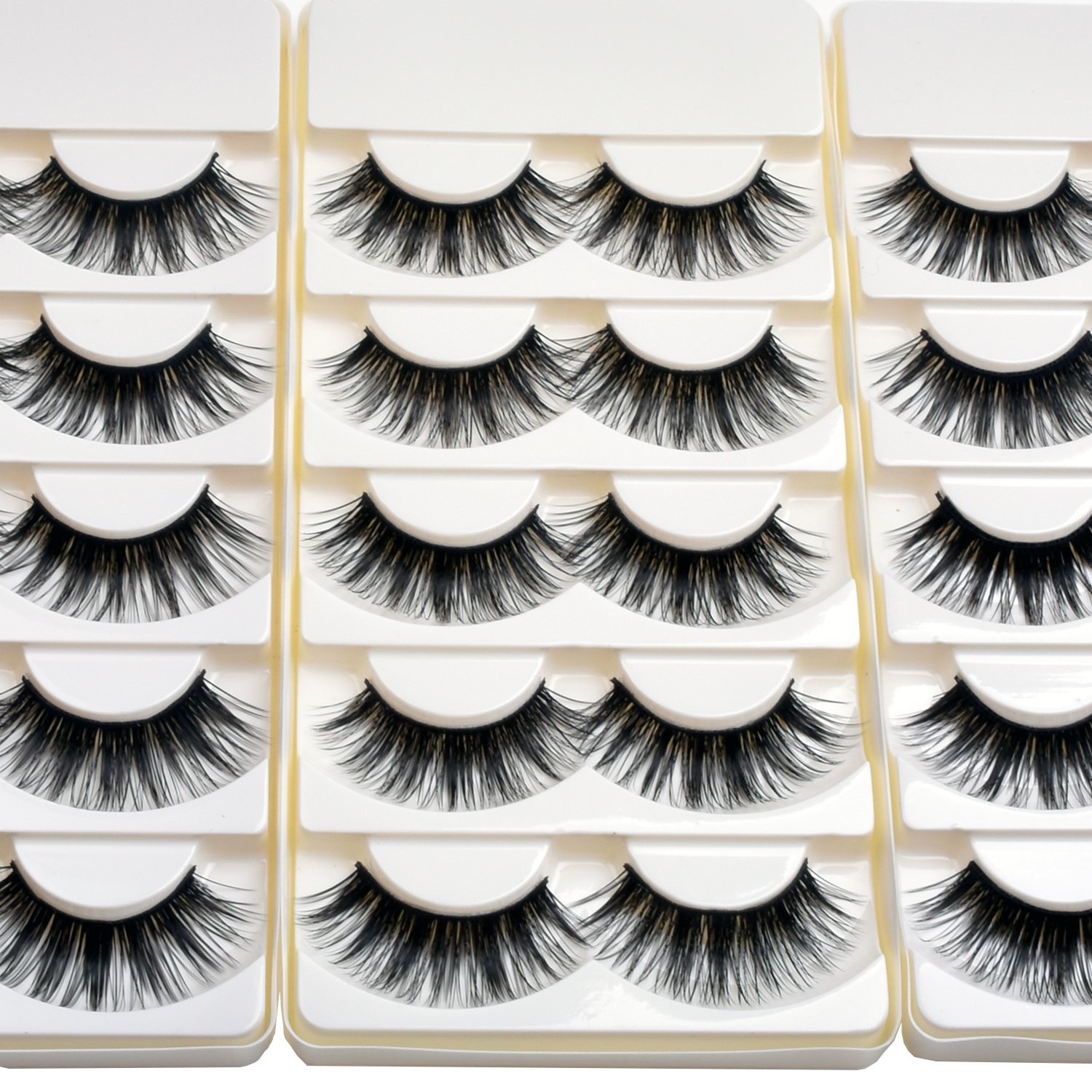 Wleec Beauty Dramatic Eyelashes Set Long Strip Lashes Handmade False