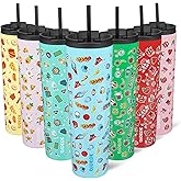 BJPKPK 34oz Insulated Tumbler With lid And Straw Stainless Steel Tumblers Travel Coffee Mug Reusable Thermal Cup,Playground