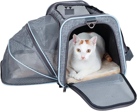 petsfit double sided expandable dog & cat carrier