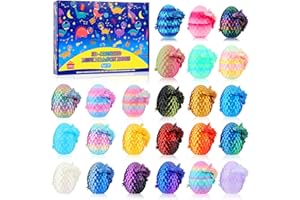 Fenoee Christmas Advent Calendar 2025,24PCS 3D Printed Dragon Eggs with Dragon Inside,Animals Party Favors for Kids,Goodie Bags Stocking Stuffers for Teen Boys Grandkids Girls