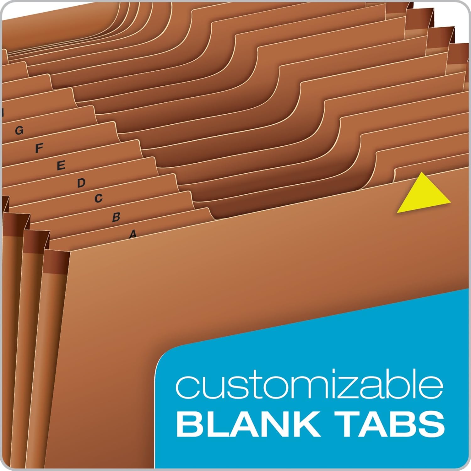 Globe-Weis PFXR217AHD /Pendaflex Heavy Duty Expanding File, Open Top, 21 Pockets, A-Z, 1/3 Cut Tabs, Letter Size, Brown (R217AHD) : Expanding File Jackets And Pockets : Office Products