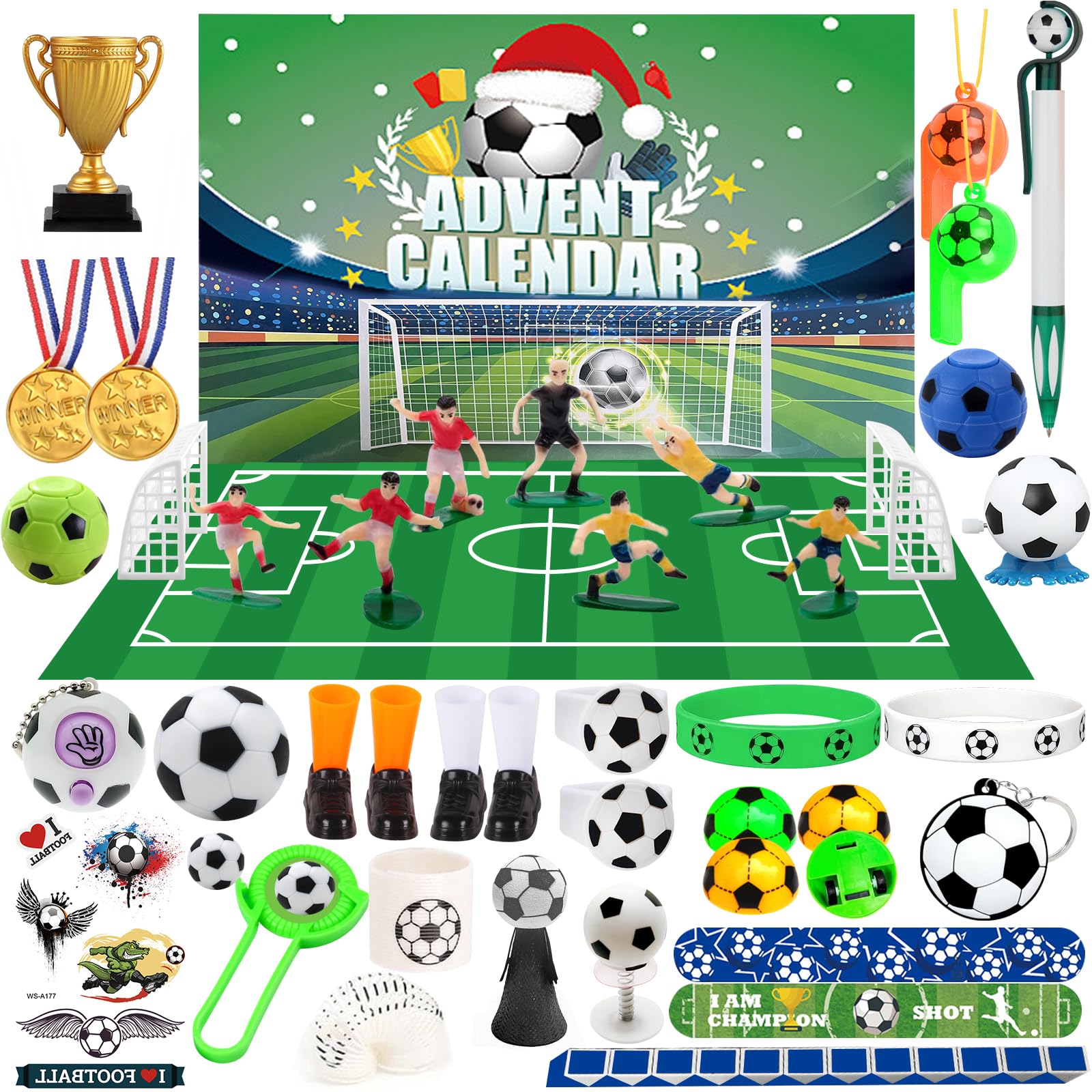 Football Advent Calendar 2025 Kids Boys Girls Teens 24 Day Christmas Countdown Advent Calendar 2025 24 Boxes Football Gifts World Cup Xmas Soccer Advent Calendar 2025 for Boys Age 6 7 8 9 10 11 12