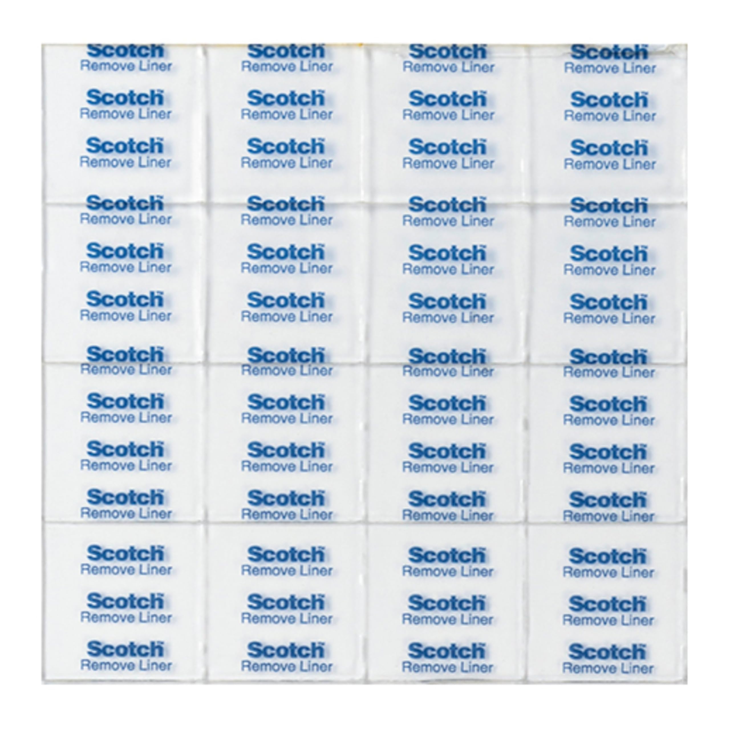 Scotch Removable Clear Double-Sided Mounting Squares, 35 Counts, 0.68