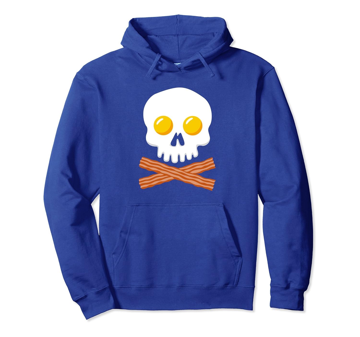 Breakfast Skull Egg Bacon Crossbones Pirate Hoodie- TPT