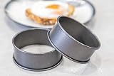 KitchenCraft Egg Rings Set of 2 Non Stick 9 cm for Frying Poaching Omelettes view 6