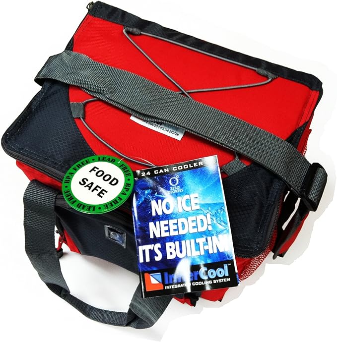 zero degrees lunch tote with inner cool integrated cooling system