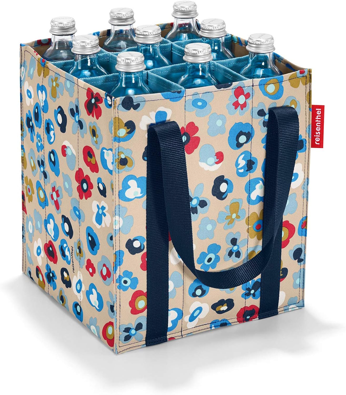 reisenthel bottlebag Flaschentasche 9 Fächer - 24 x 28 x 24 cm millefleurs
