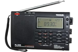 Tecsun PL-660 Portable AM/FM/LW/Air Shortwave World Band Radio with Single Side Band, Black