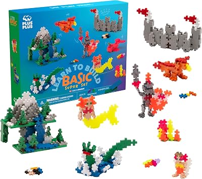 PLUS PLUS Mini Geniales 9603811 1200 Teile Konstruktionsspielzeug bunt