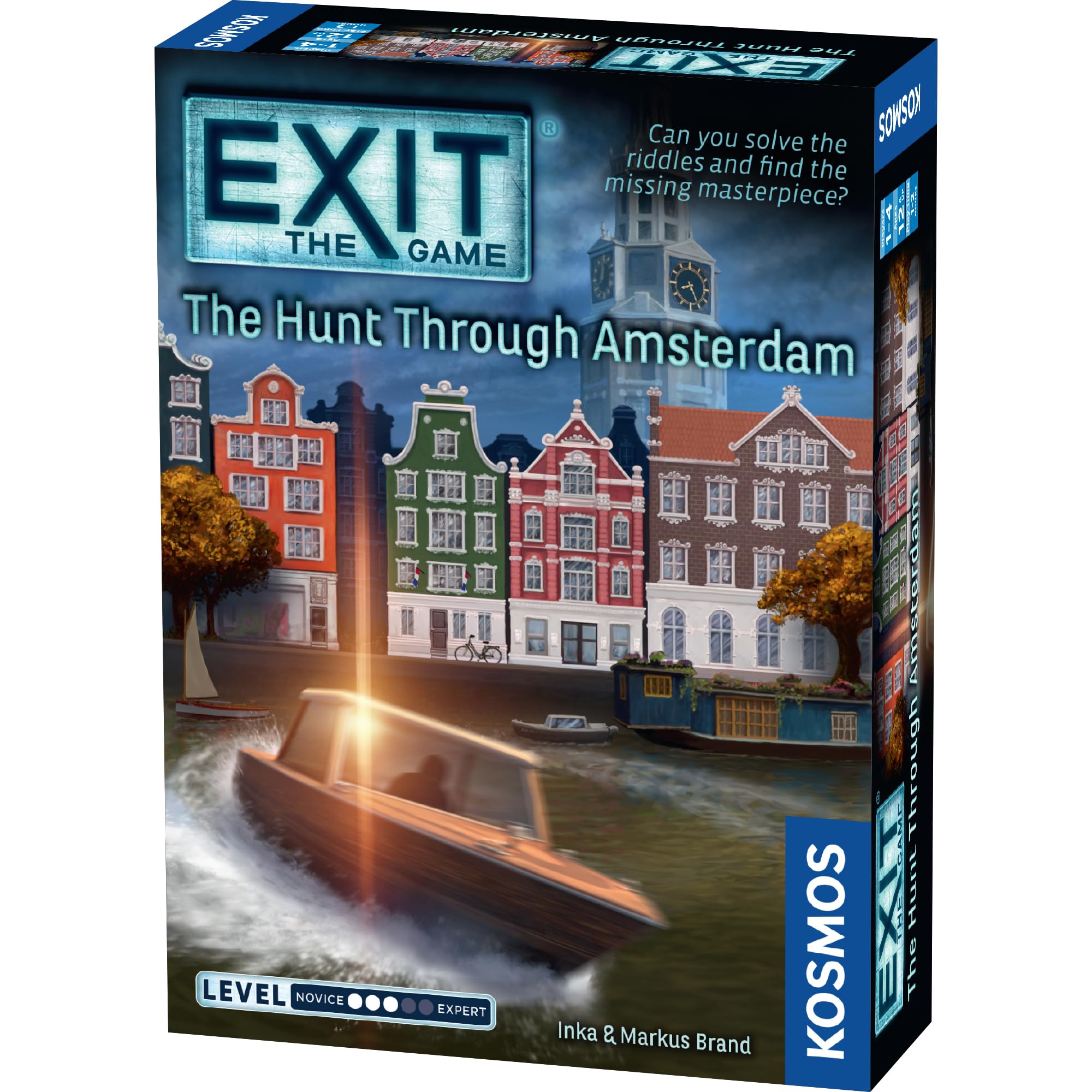 Thames & Kosmos EXIT: The Hunt Through Amsterdam | Escape Room Card Game | Mystery & Puzzle Adventure for Kids & Adults Age 12+ | Family Game Night | 1–4 Players | Great For Gifting