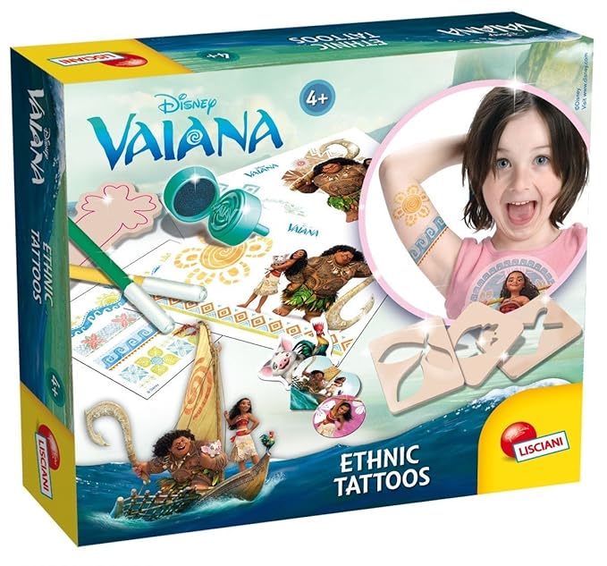 title=Lisciani Giochi 56071- Vaiana Ethnic Tattoos