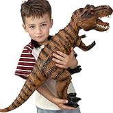 Gzsbaby Big Dinosaur Toys for Toddlers-28 inches Tyrannosaurus Rex Dinosaur Figures, Jumbo Realistic Dinosaur Toys for Boys Girls Gift, Kids Ages 1 2 3 4 5 6 7 8 (Brown)