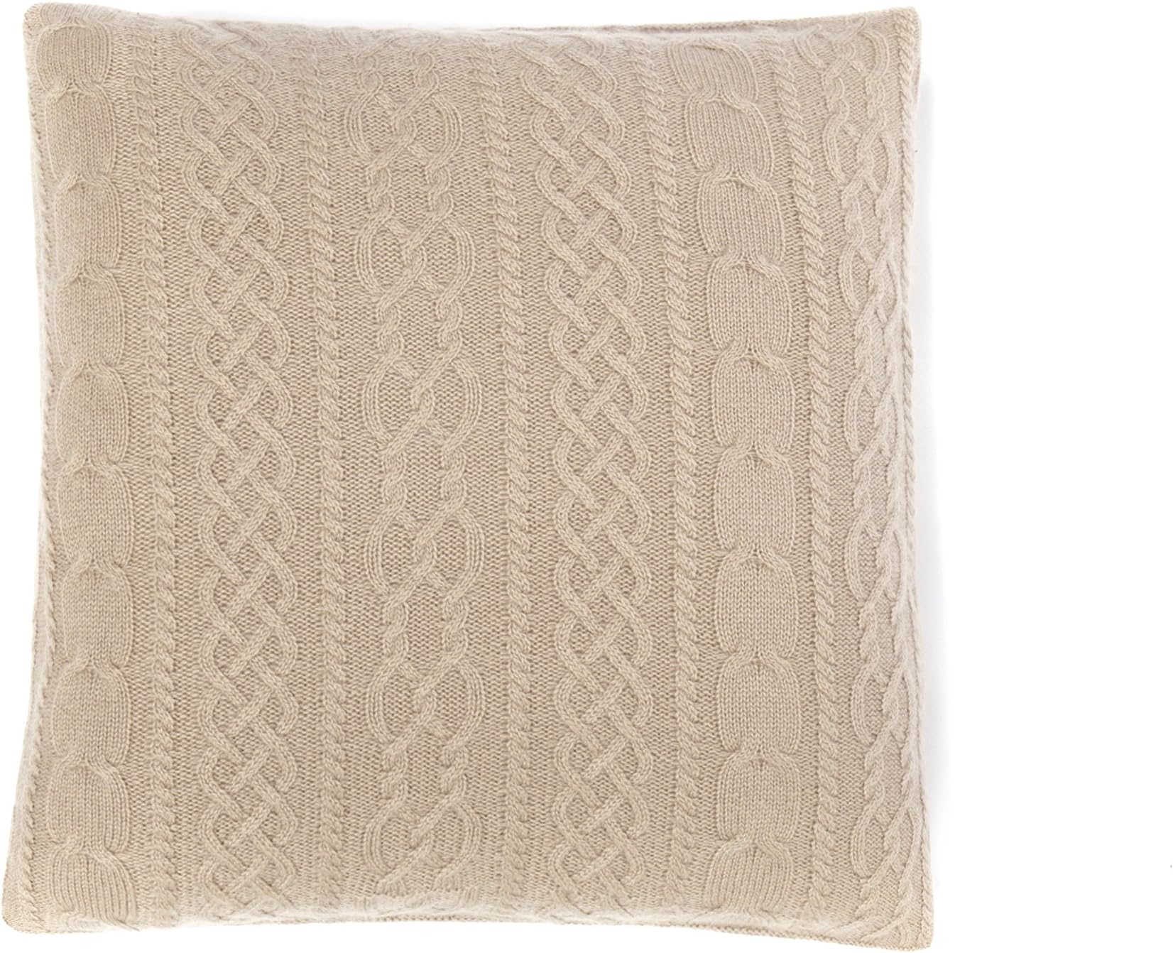 Gobi Cashmere 100% Pure Cashmere Pillow Case (Mable, 44 x 44 cm)