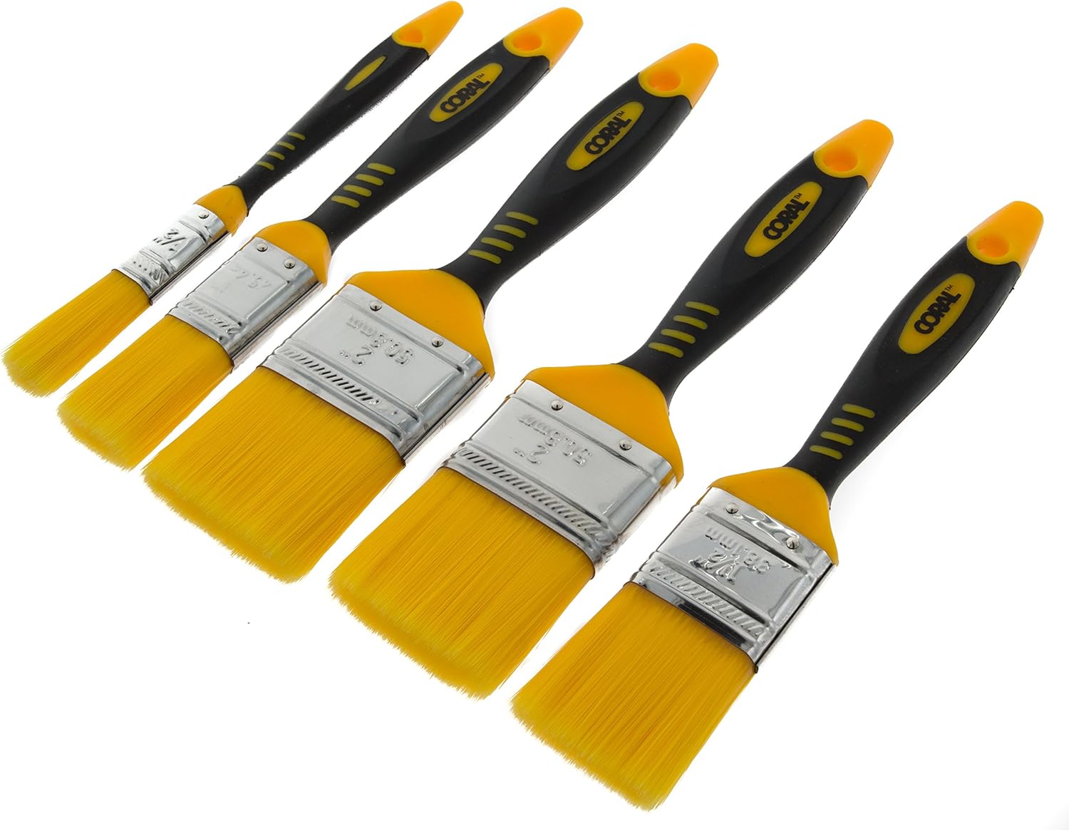 Coral 31417 Zero-Loss 5 Paint Brush Set for a Seriously Good Finish and No Bristle Loss set 5 piece brush pack - Image 3