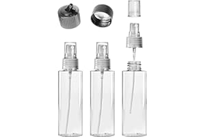 VViViD Empty Plastic Spray Clear Bottles (3 Pack (4oz))