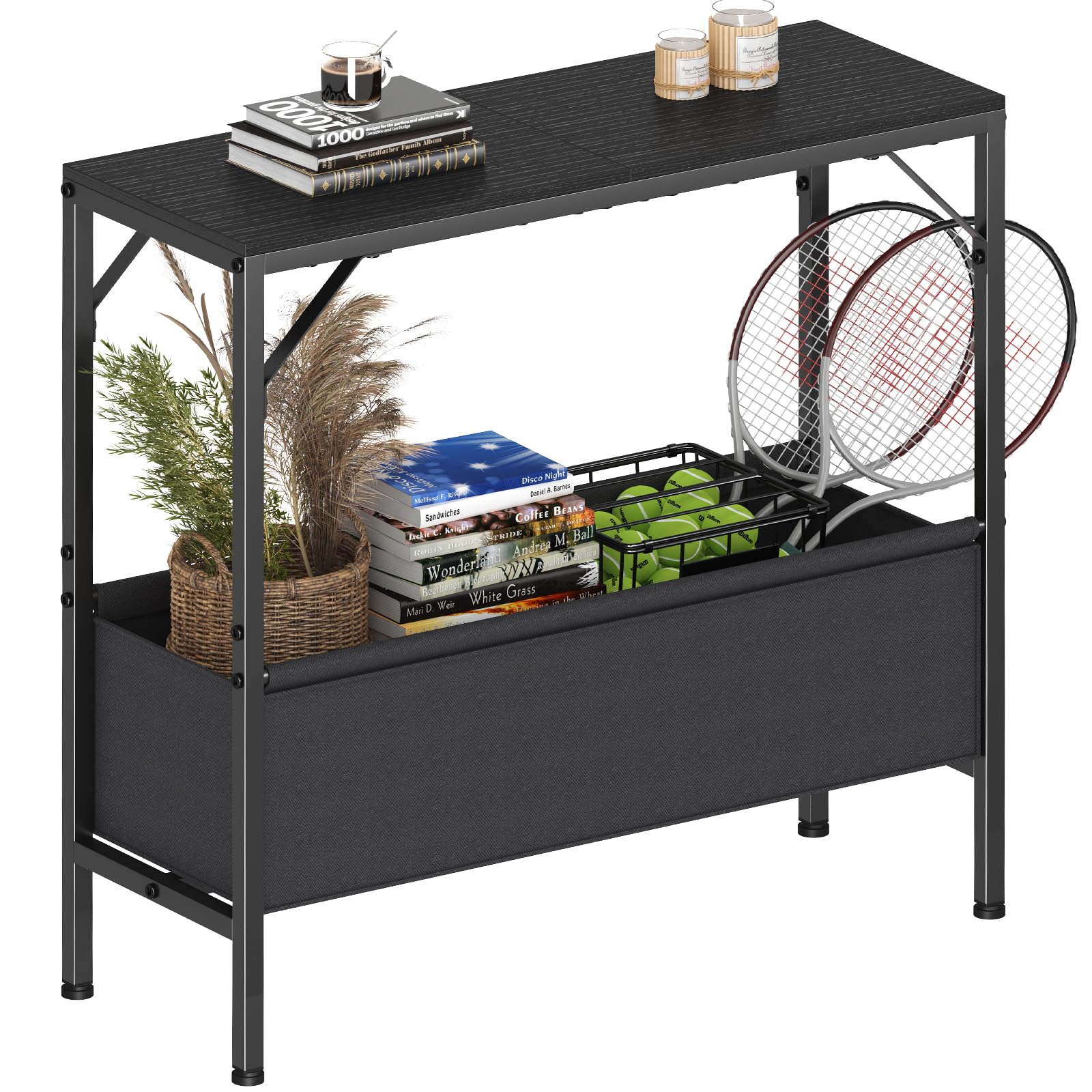 Photo 1 of ***MISSING PARTS***
Asgolion Small Console Table with Storage Basket, 31.5'' Couch Table Behind Sofa, Entryway Table, Sofa Table, Narrow ConsoleTable, Display Table for Hallway, Foyer, Living Room, Black