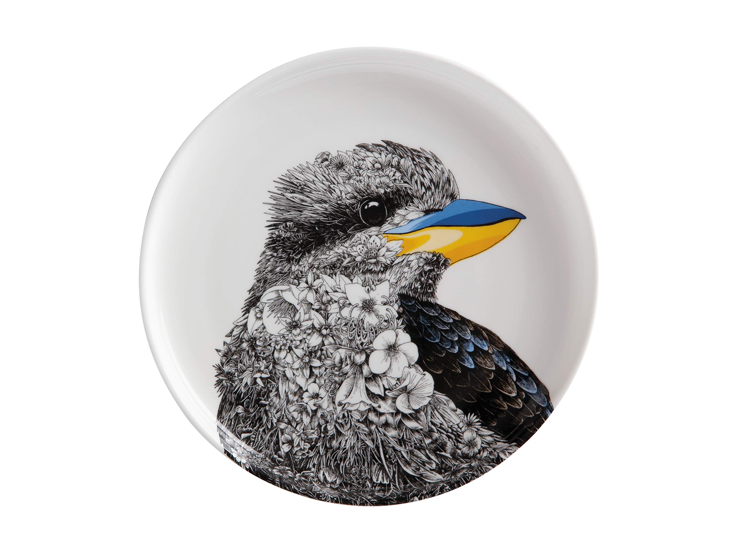 Maxwell & Williams Marini Ferlazzo Birds Decorative Side Plate with Laughing Kookaburra Design, Gift Boxed, Fine China, White, 2 cm โ image 1