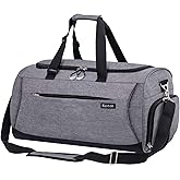 Kuston Sports Gym Bag with Shoes Compartment &Wet Pocket Gym Duffel Bag Overnight Bag for Men and Women
