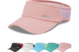 Sukeen Sports Sun Visor Men Women Lightweight Portable Cooling Stretchy Visor Hat for Running, Golf, Daily Wear