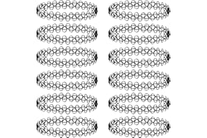 Choker Necklace for Women,Stretchy Tattoo Choker for Girls,Gothic Vintage Elastic Choker Necklace for 90s 2000s Y2K Fashion T
