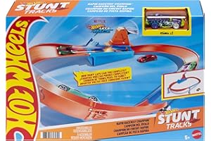 Hot Wheels Toy Car Track Set, Rapid Raceway Champion, Multi-Car Launcher, Connects to Other Sets, Includes 1:64 Scale Car