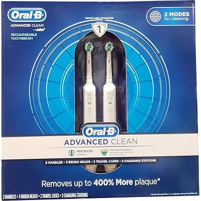 Oral B Advanced Clean Toothbrushes, 2 Count