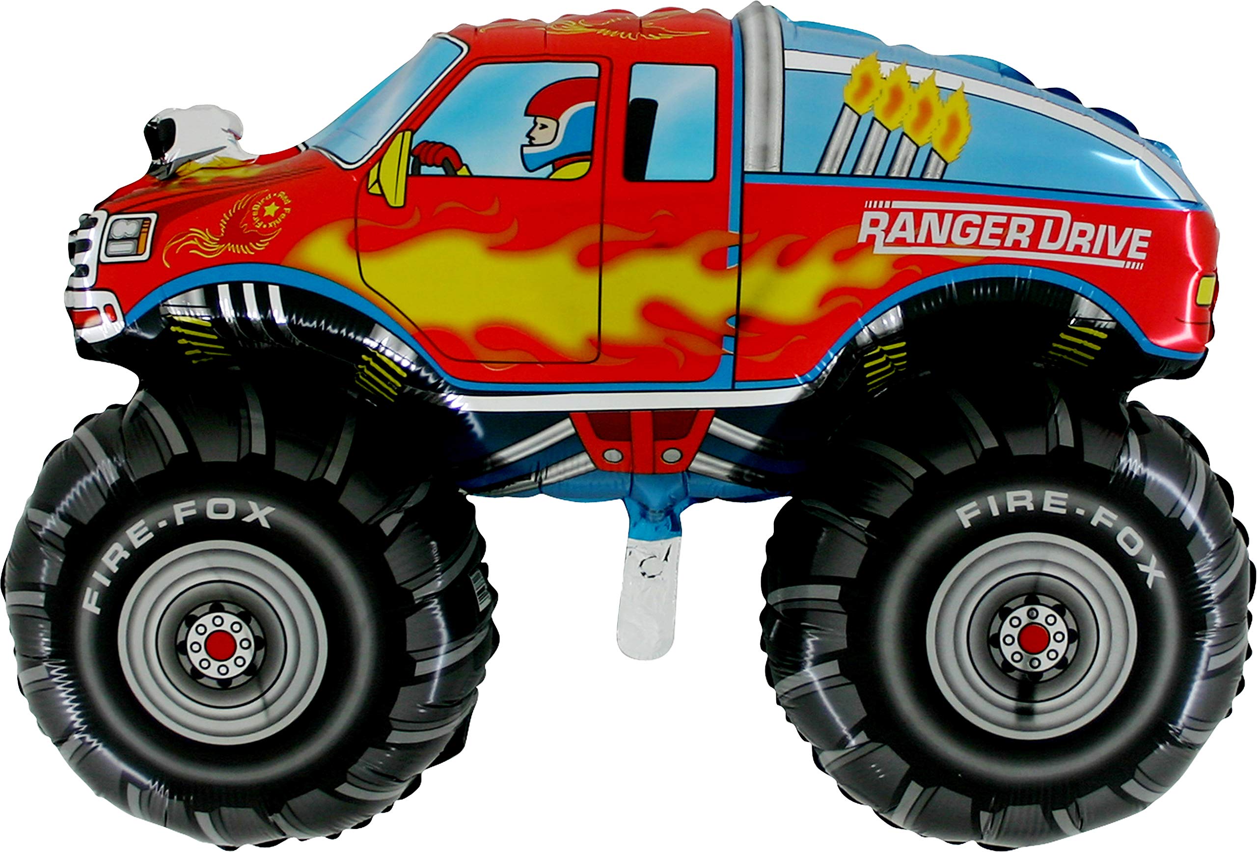 28" Monster Truck Shaped Foil Balloon (CS84)