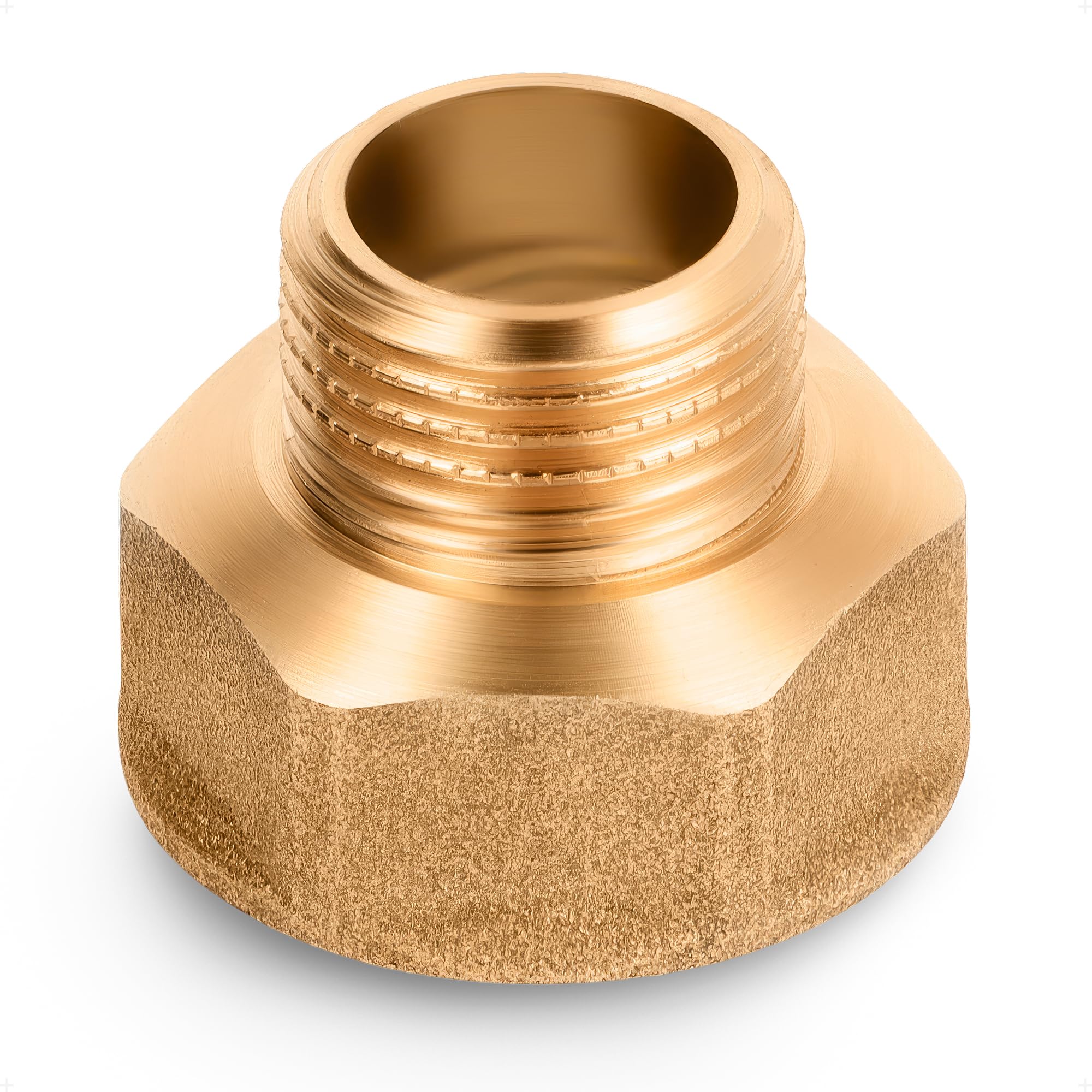 HYDROBIL Water Pipe Plumbing Fittings 3/4" BSP Female x 1/2" BSP Male Reducing Adapter, BSP Fittings, Brass Plumbing Joints and Connections, 10 Bar, Max. Temp. 95°C, BSP Connector