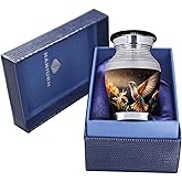 NANIURN Small Urns for Human Ashes Keepsake, Mini Urn for Ashes for Women & Men, Decorative Cremation Mini Cremation Container, Yellow Flower and Hummingbird Urn - Little Keepsake Urns