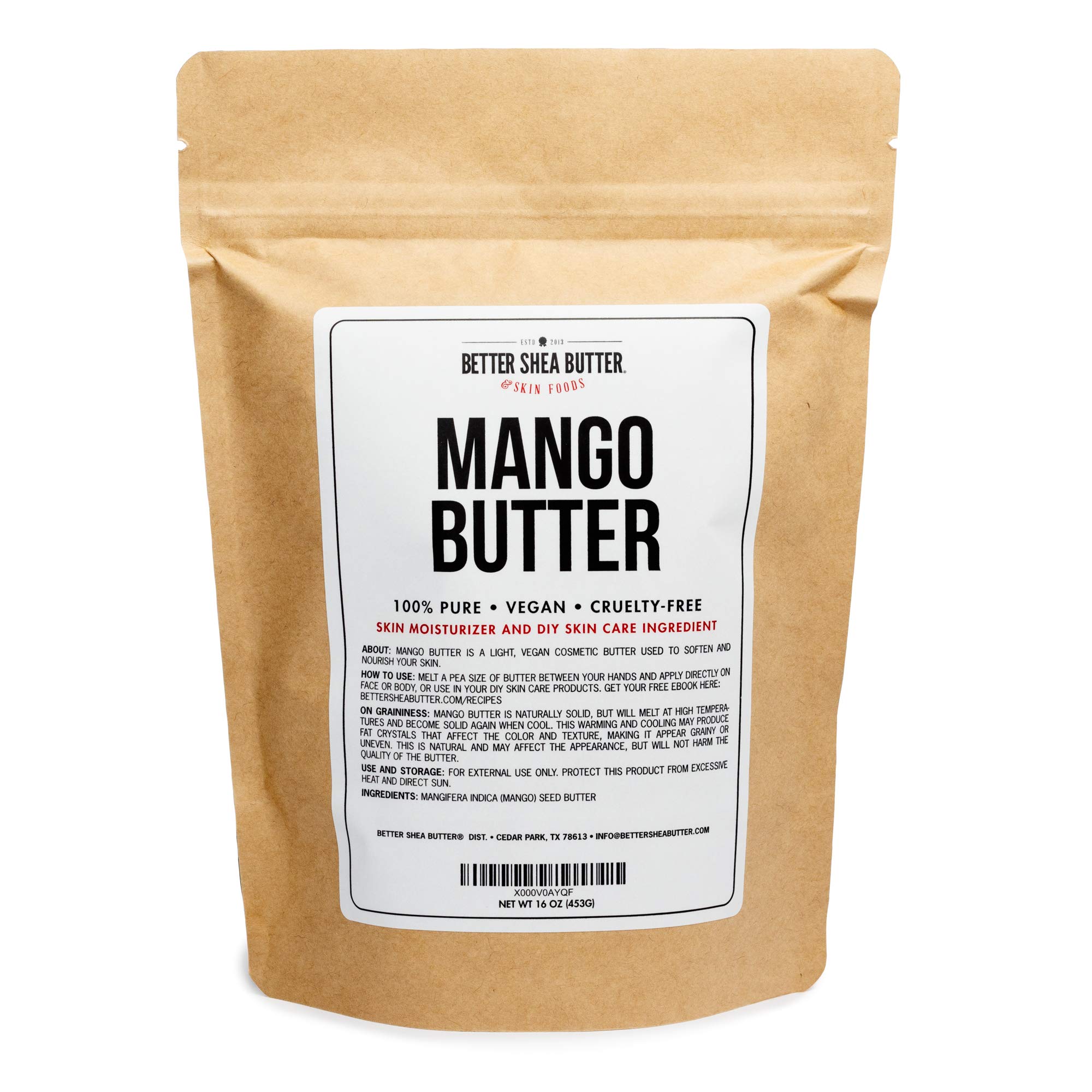 100 Pure Mango Butter Can Substitute Shea Butter in Soap and Lotion Recipes Moisturizing