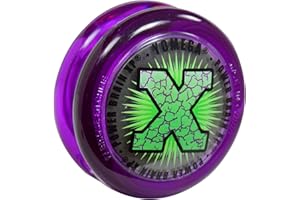 Yomega Power Brain XP yoyo - Professional yoyo with a Smart Switch which enables Players to Choose Between Auto-Return and Manual Styles of Play. + Extra 2 Strings & 3 Month Warranty (Purple)