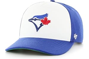 47 Toronto Blue Jays Adjustable Hat – MLB Baseball Cap, Hitch Style, Structured Fit, Curved Brim, One Size