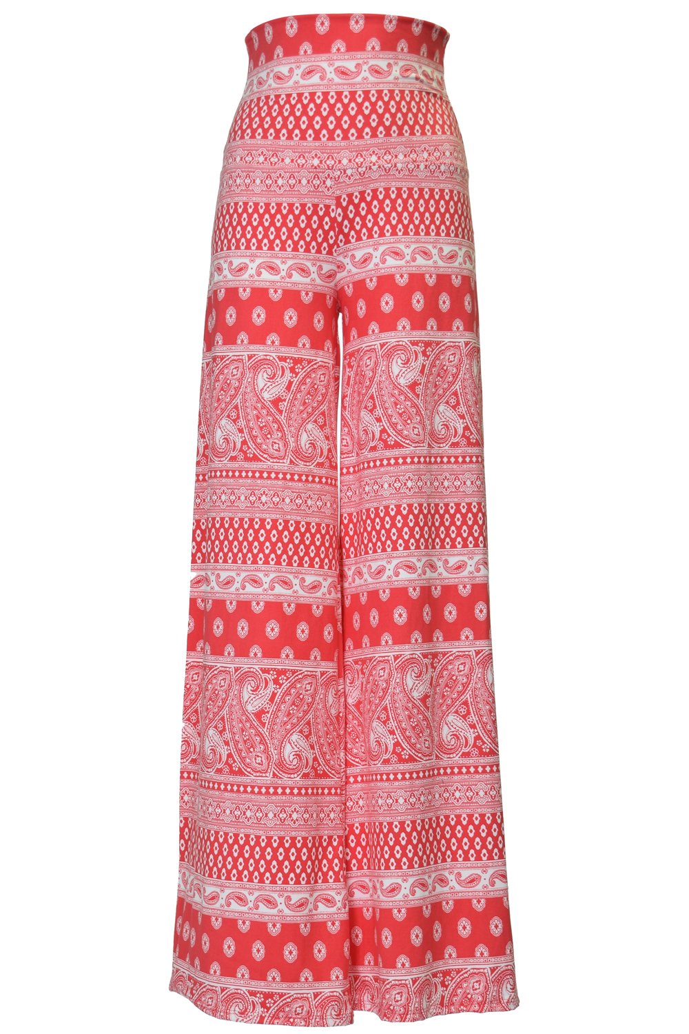 VIV Collection Stretchy Wide Leg Printed Palazzo