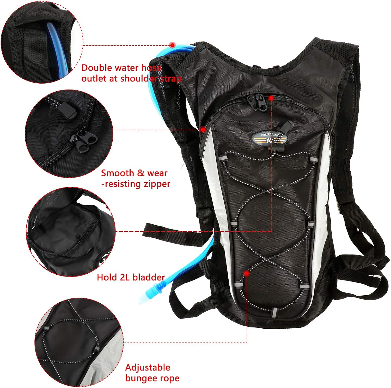 Dyna-Living Hydration Pack, Hydration Backpack with 2L Hydration Water ...