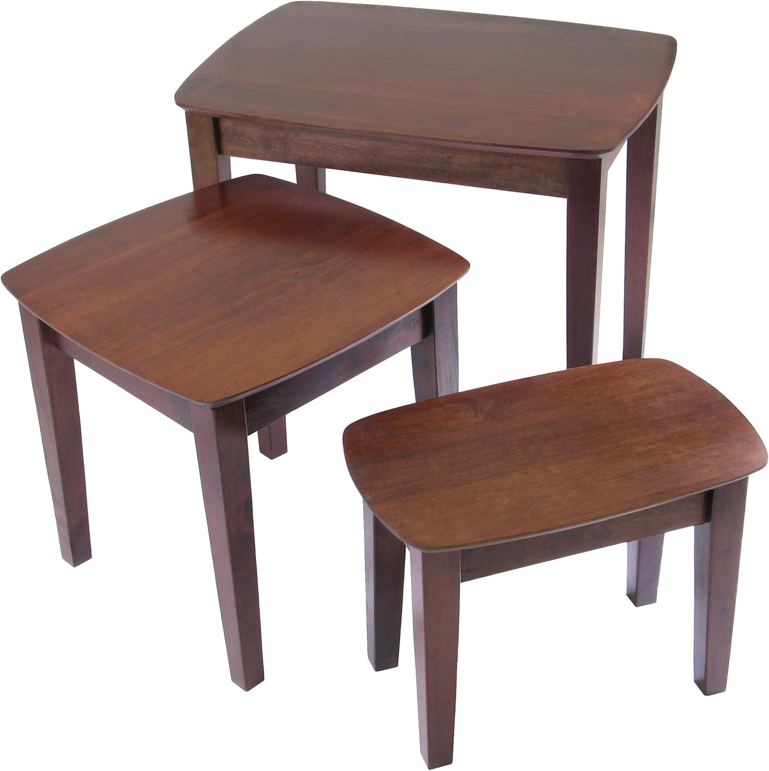 Winsome Wood Bradley Accent Table, Antique Walnut: Furniture & Decor