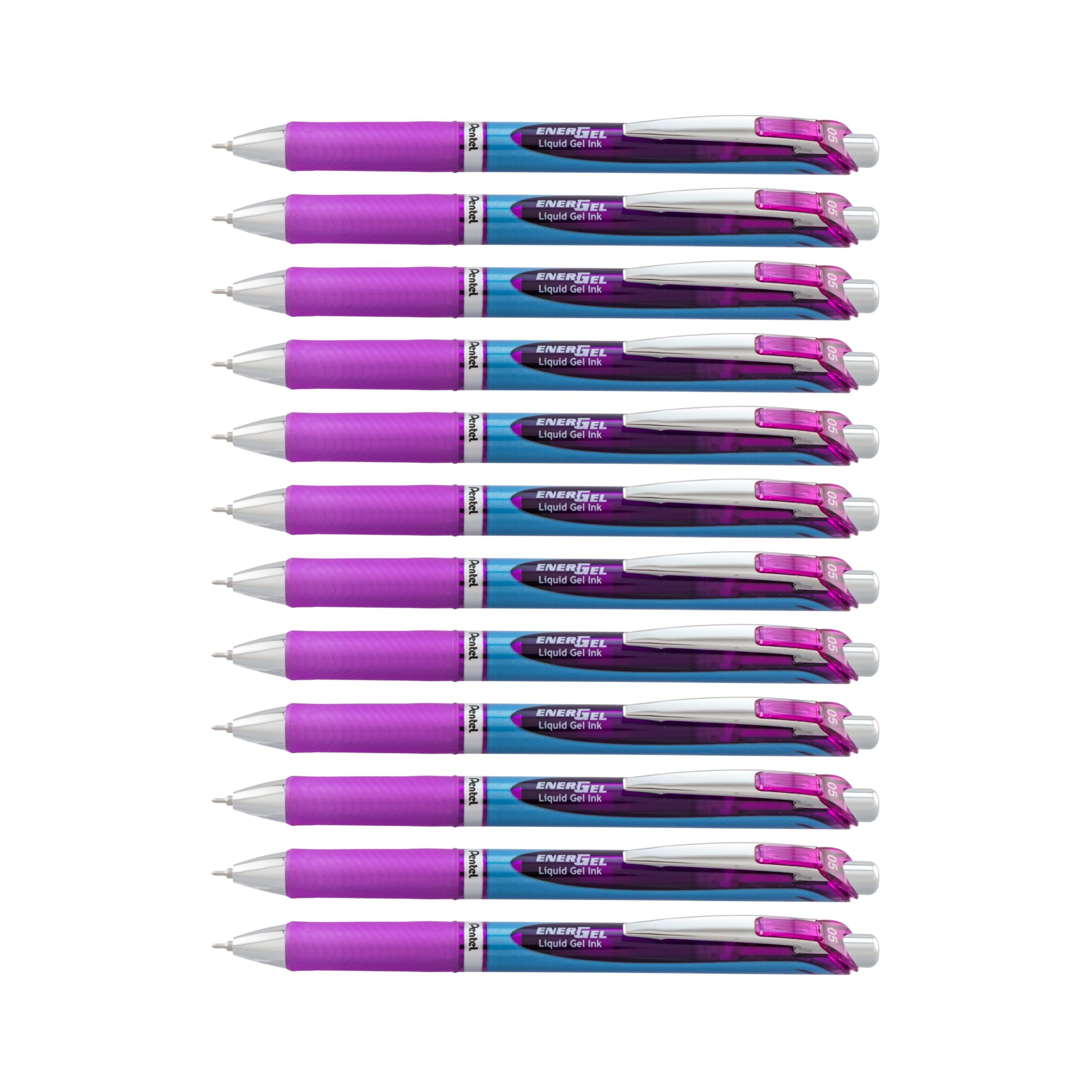 Pentel EnerGel Xm BLN75 0.5mm Violet (Pack of 12)
