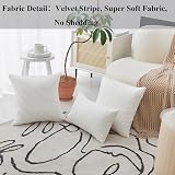 Home Brilliant White Cushion Covers 60x60 cm Pack of 2 Creamy White view 2