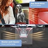 KYG Dog Seat Cover Hammock for Car Back Seats 148 x 135 cm Black view 5