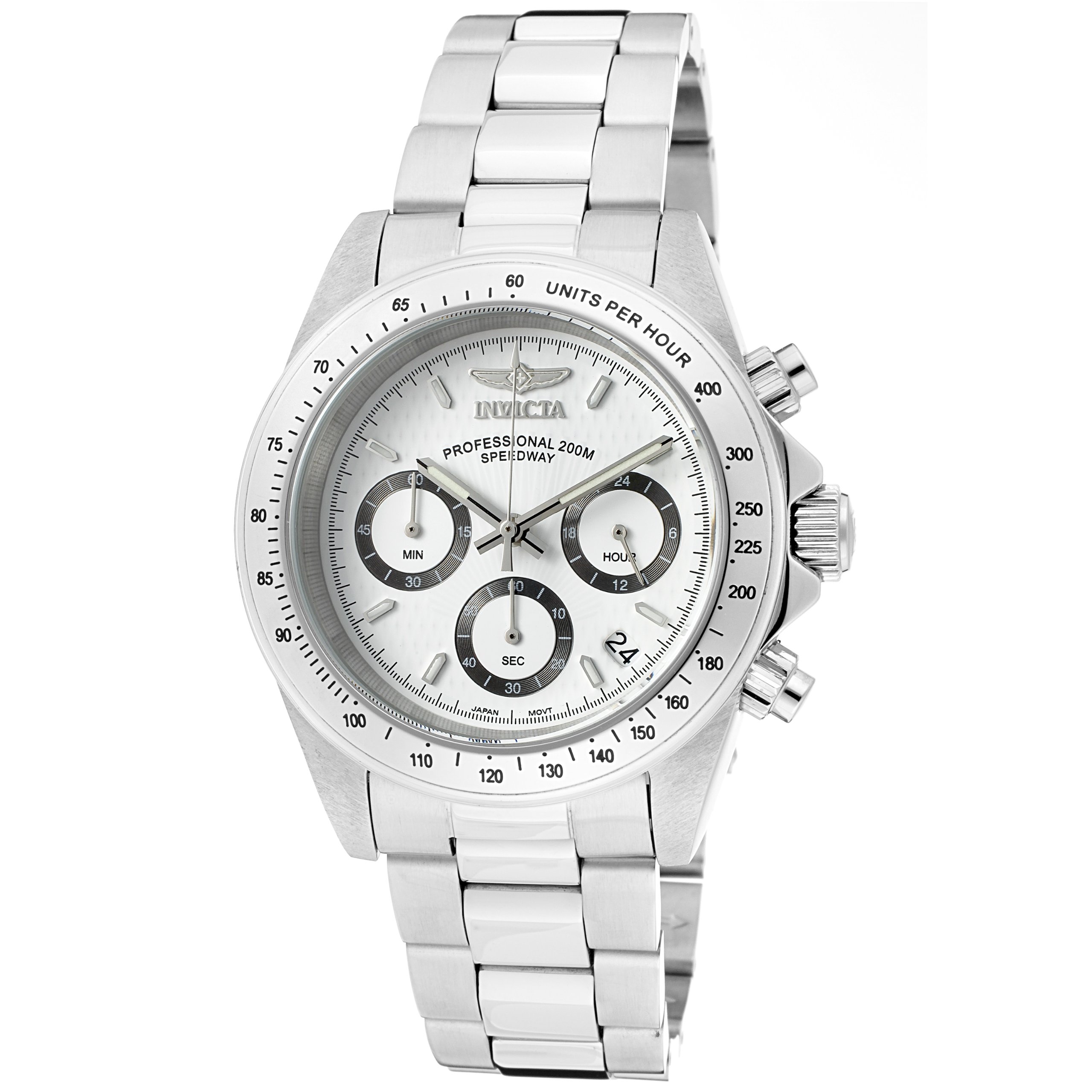 Invicta Speedway 9211 Men's Watch - Waterproof - Analogue - Quartz Movement - stainless steel with white dial - 39mm — image 1