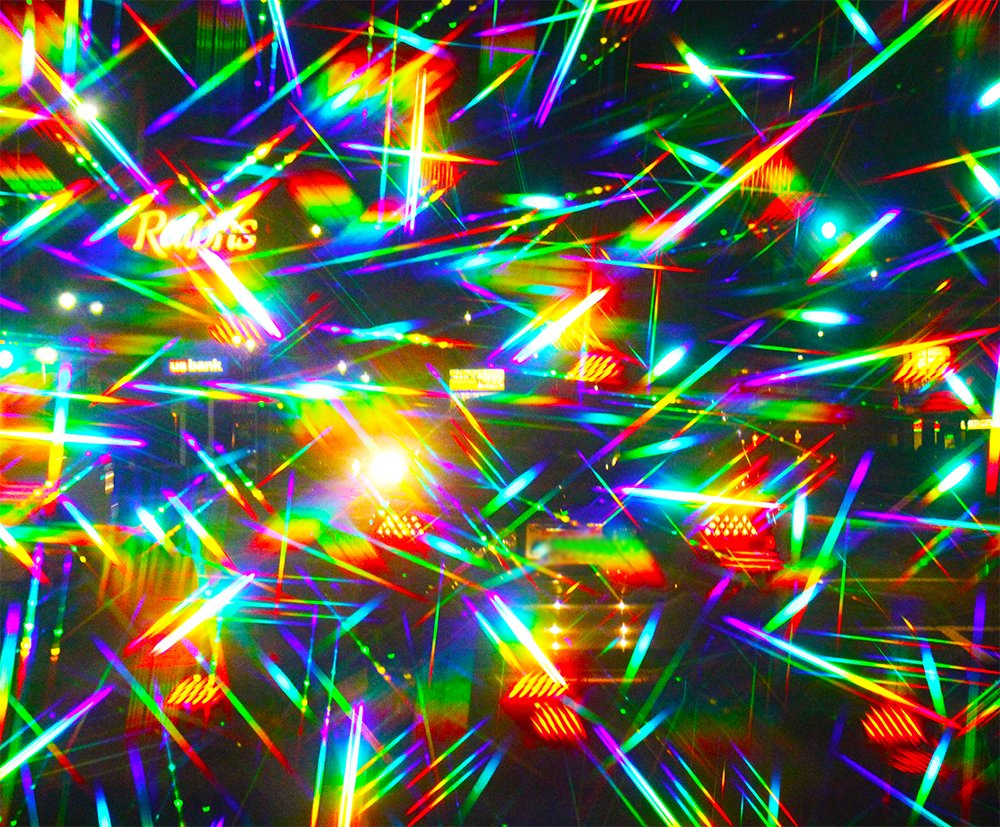 Rainbow Symphony Diffraction Grating Rainbow Peepholes, 13500 Line/Inch, Made in USA, Package of 50