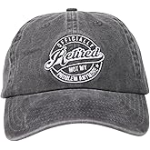 InnoBeta Retirement Gifts Cap for Men and Women, Funny Adjustable Embroidered Hat Gifts for Birthday, Christmas Grey