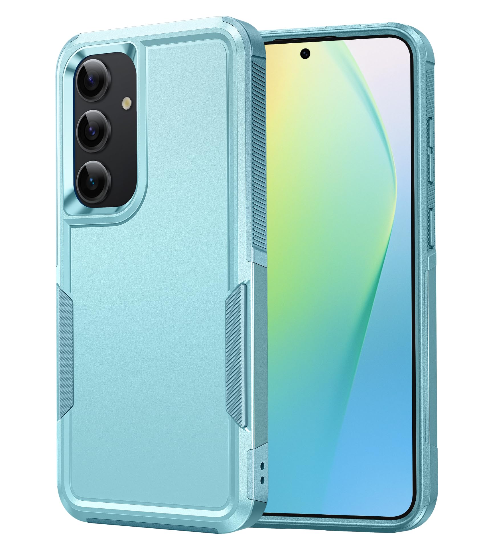 Photo 1 of FNTCASE for Samsung Galaxy S24 Case?Dual Layer Rugged Protective Phone Cover | Heavy Duty Non-Slip Shockproof Protection Phonecases | Military Grade Drop Proof Bumper Tough - 2024, 6.2inch