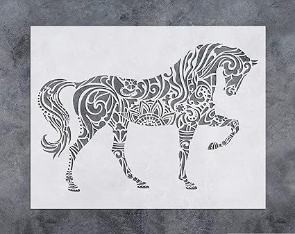 Gss Designs Horse Wall Decor Stencil Mandala Horse Stencil 12x16