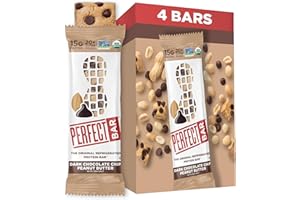 Perfect Bar Gluten-Free Dark Chocolate Chip Peanut Butter Protein Bar, 4 count, 2.3 oz