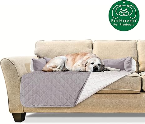 Amazon Com Furhaven Pet Furniture Cover Sofa Buddy Two Tone