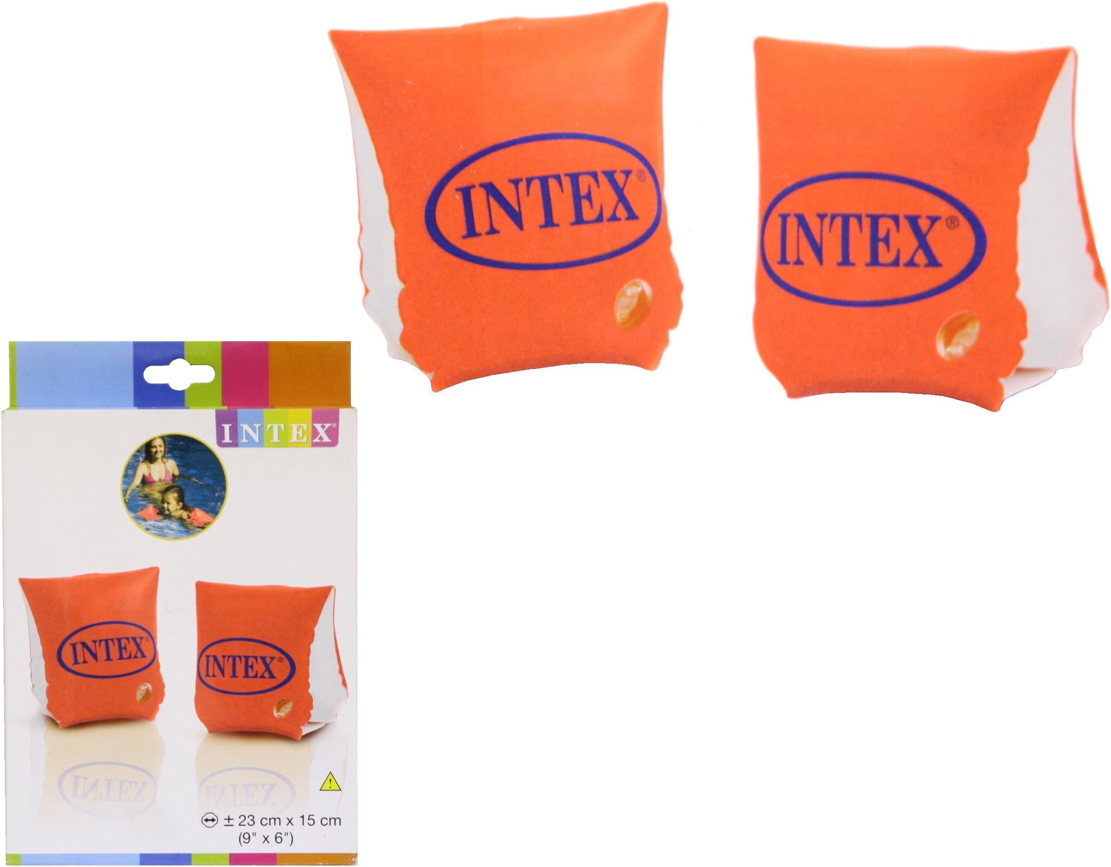 Intex Deluxe Childs Inflatable Swimming Arm Bands. Ages 3-12 Years