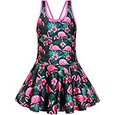 RuuYiicoco Girls One Piece Unicorn Swimsuit Mermaid Swimwear Rainbow Bathing Suit