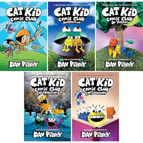 The Cat Kid Comic Club Collection a Graphic Novel #1-5 Book Set