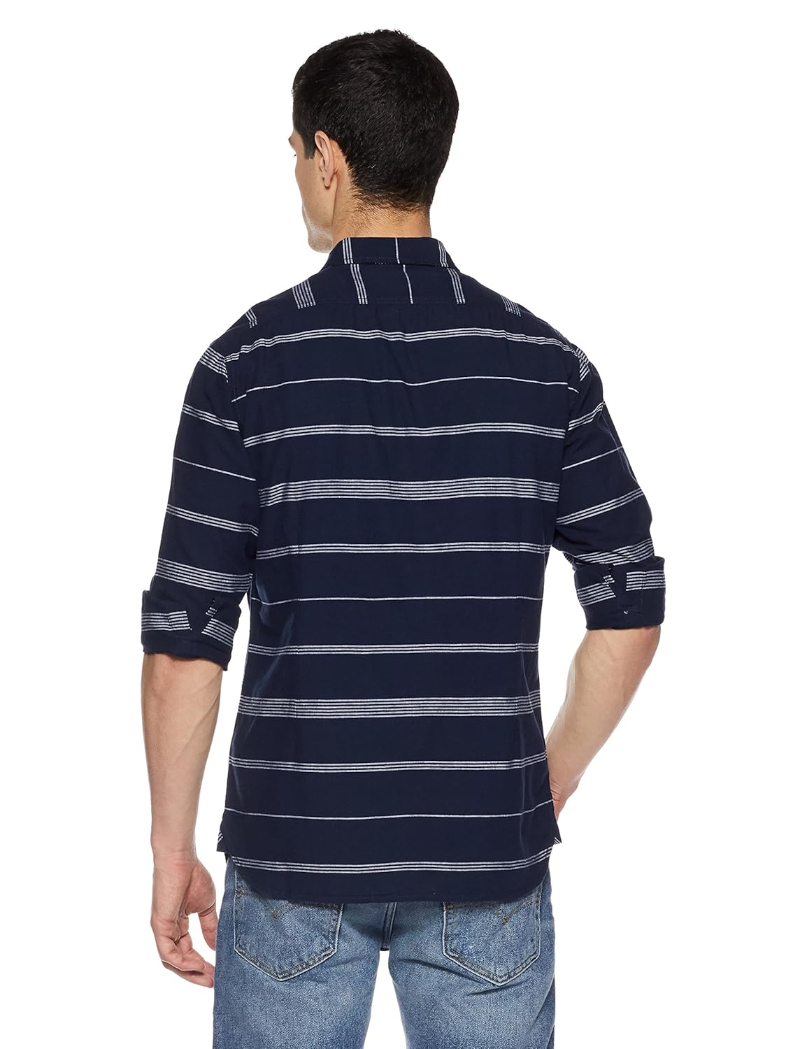 pepe jeans men's striped regular fit casual shirt