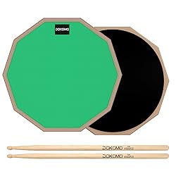 Drum Practice Pad, 12-Inch Silent Drum Pad Set with